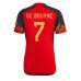 Belgien Kevin De Bruyne #7 Hemma matchtröja VM 2022 Kortärmad Billigt